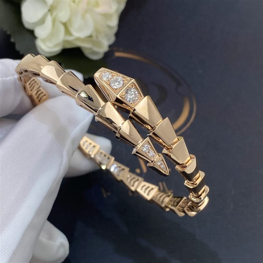 [BloomBling]SERPENTI BRACELET DIAMONDS PINK GOLD