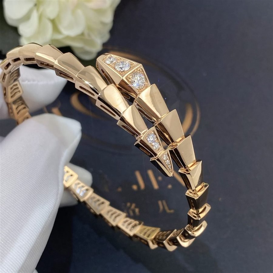 [BloomBling]SERPENTI BRACELET DIAMONDS PINK GOLD