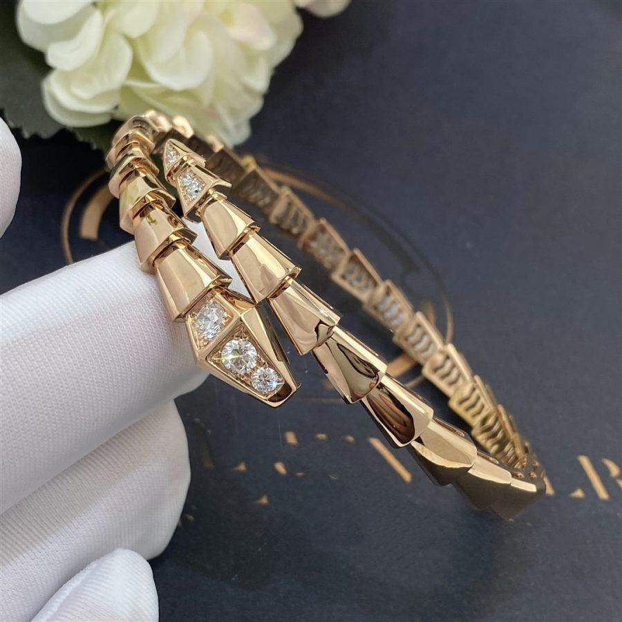 [BloomBling]SERPENTI BRACELET DIAMONDS PINK GOLD