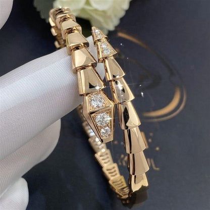 [BloomBling]SERPENTI BRACELET DIAMONDS PINK GOLD