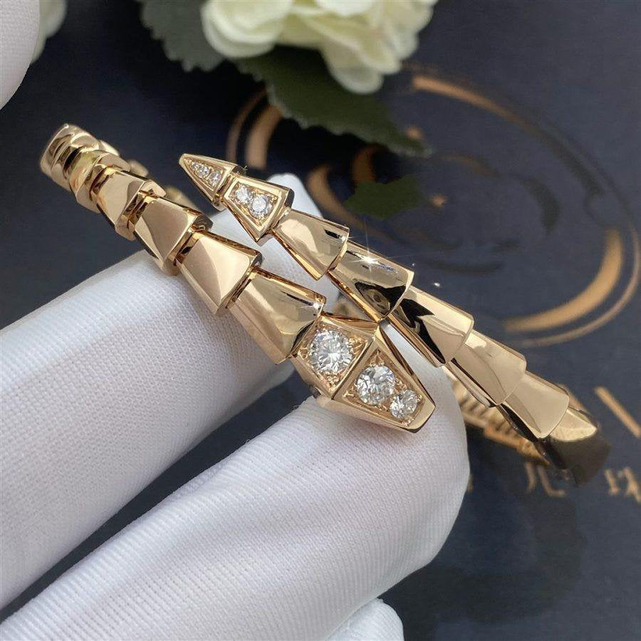 [BloomBling]SERPENTI BRACELET DIAMONDS PINK GOLD