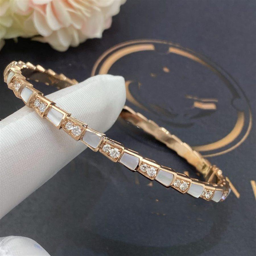 [BloomBling]SERPENTI BRACELET PINK GOLD MOP DIAMOND