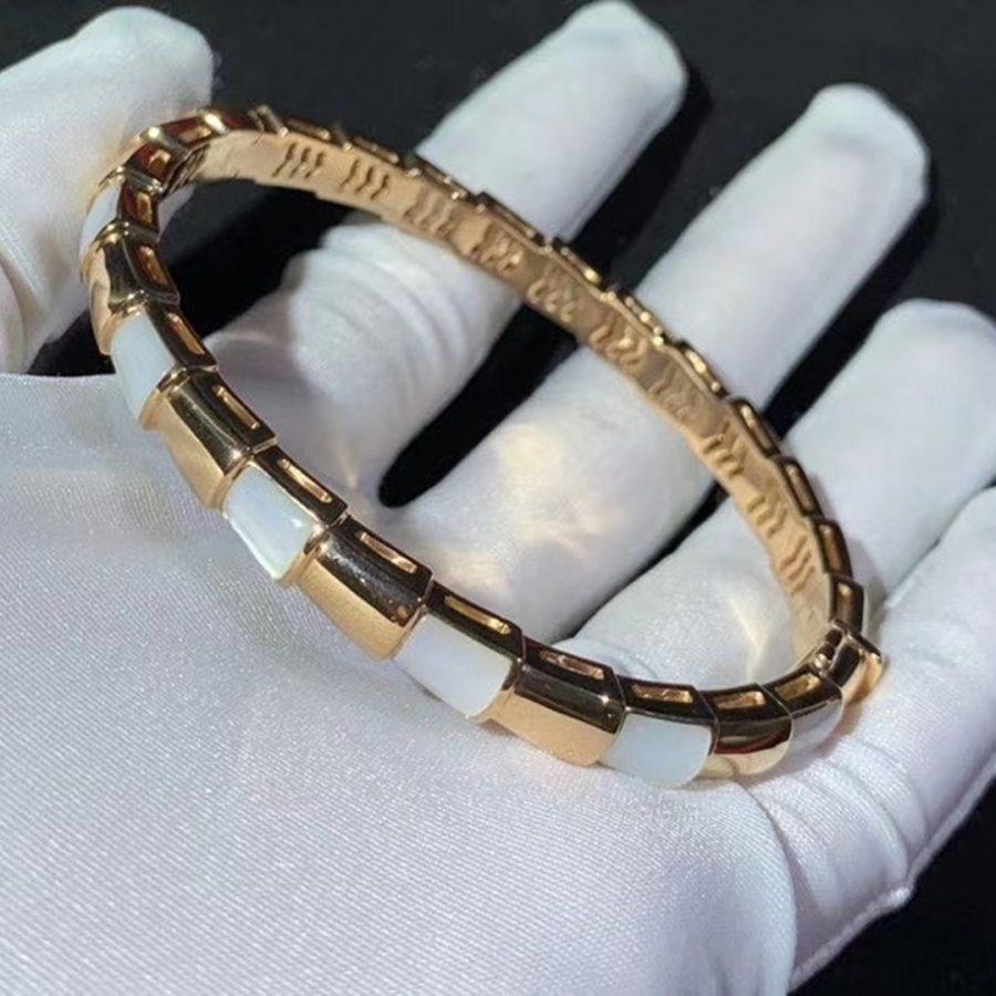 [BloomBling]SERPENTI BRACELET PINK GOLD MOP
