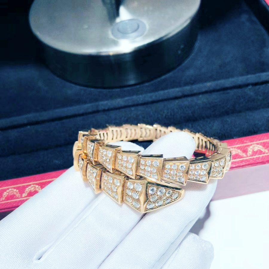 [BloomBling]SERPENTI BRACELET 8MM PINK GOLD DIAMOND