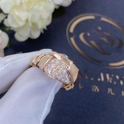 [BloomBling]SERPENTI RING PINK GOLD DIAMOND