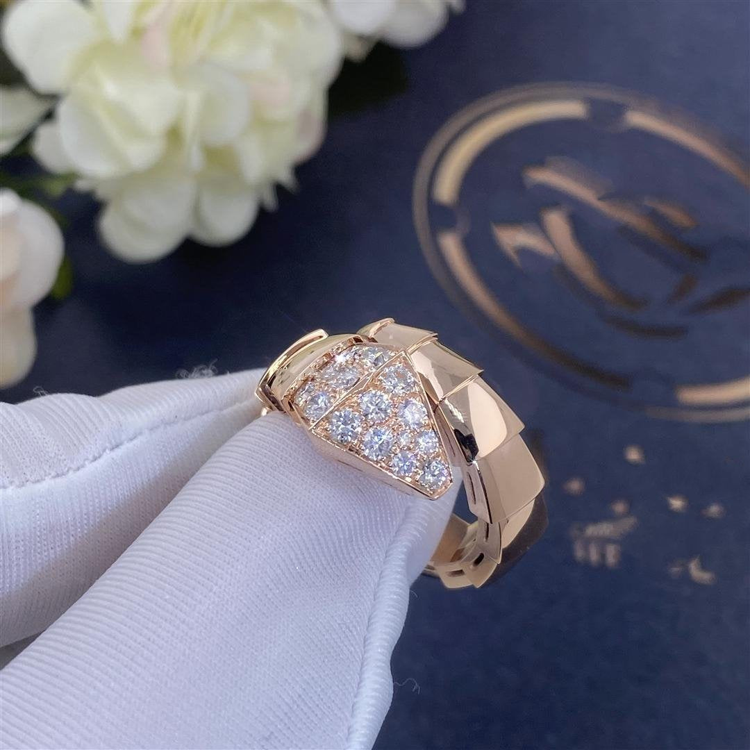 [BloomBling]SERPENTI RING PINK GOLD DIAMOND