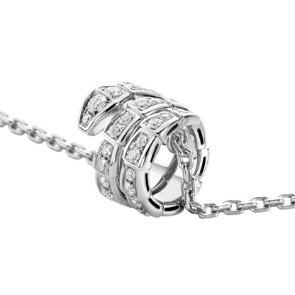 [BloomBling]SERPENTI  NECKLACE DOUBLE RING DIAMOND