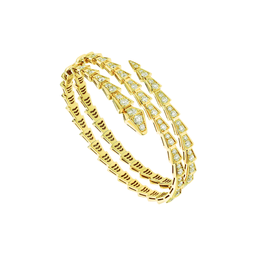 [BloomBling]SERPENTI BRACELET GOLD DIAMOND DOUBLE ROW