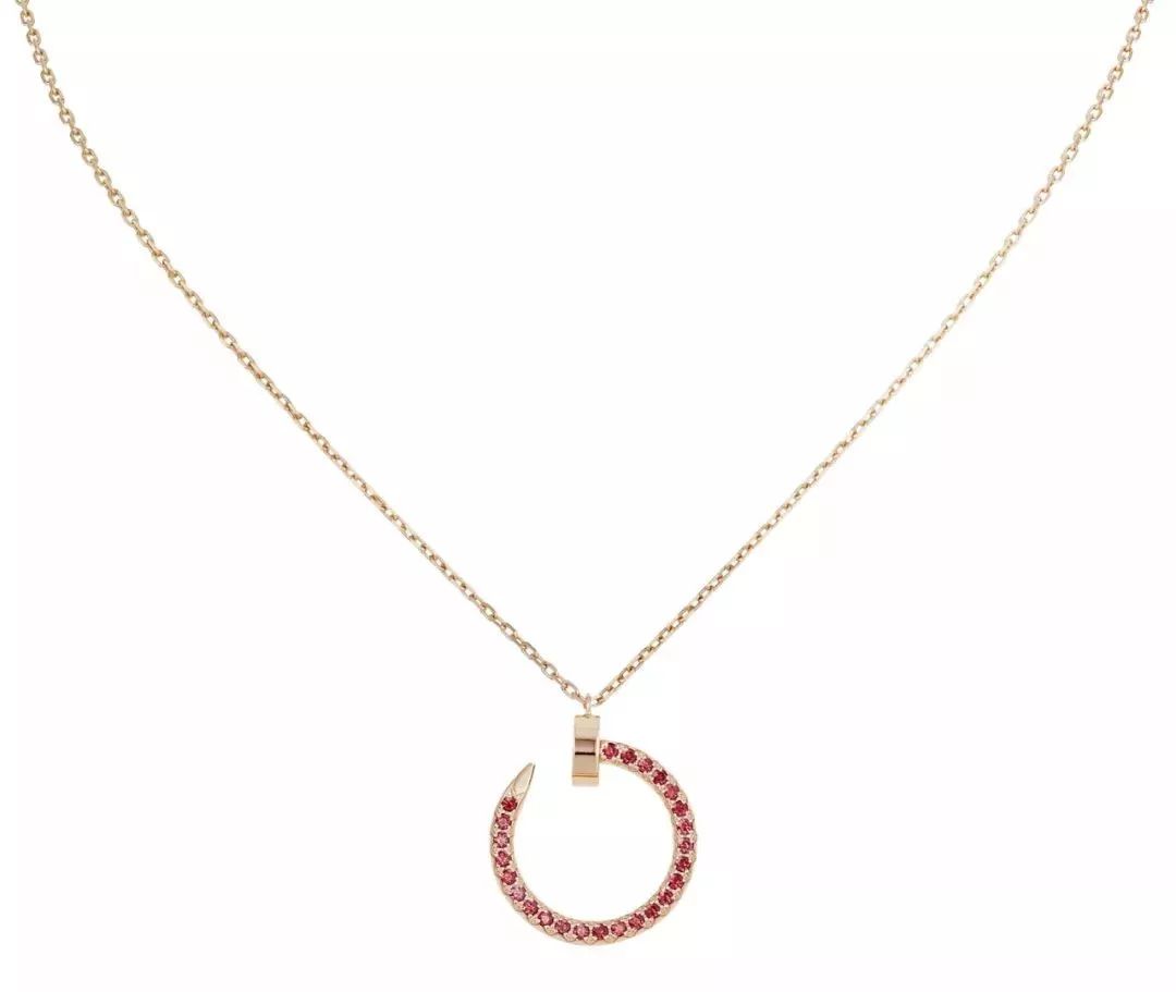 [BloomBling]JUSTE NECKLACE GOLD RED DIAMONDS