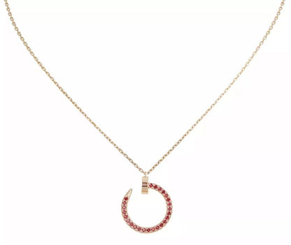 [BloomBling]JUSTE NECKLACE GOLD RED DIAMONDS