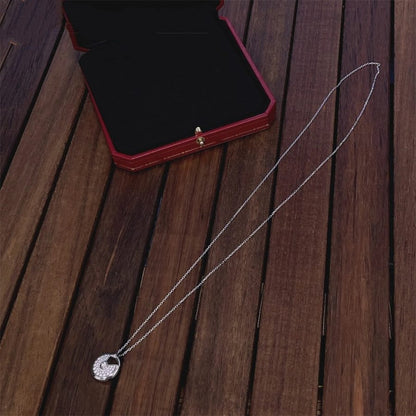 [BloomBling]AMULETTE SILVER FULL DIAMOND NECKLACE