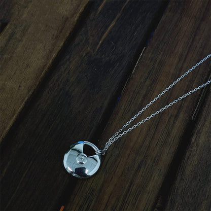 [BloomBling]AMULETTE SILVER FULL DIAMOND NECKLACE