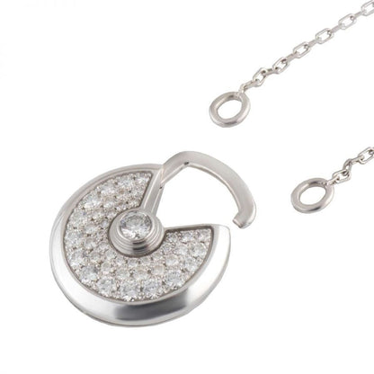 [BloomBling]AMULETTE SILVER FULL DIAMOND NECKLACE