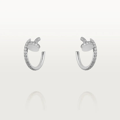 [BloomBling]JUSTE EARRINGS 12.75MM SILVER DIAMOND