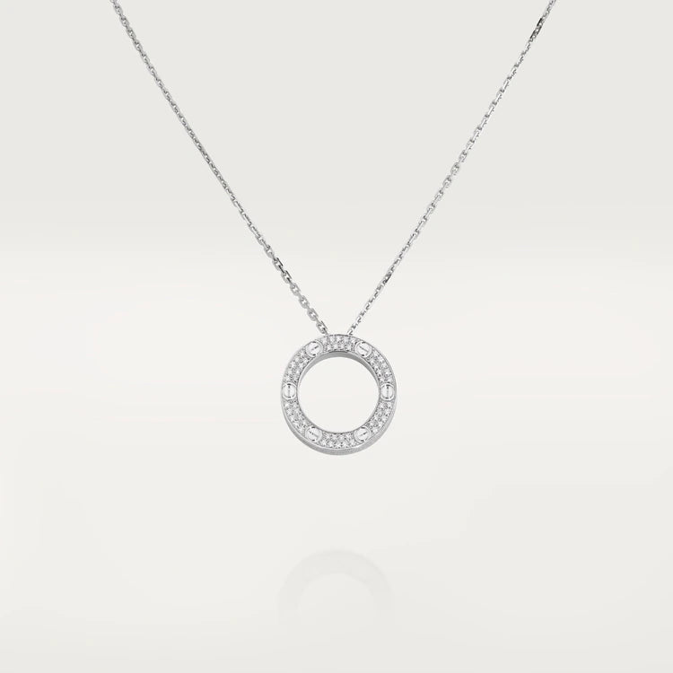 [BloomBling]LOVE NECKLACE ADJUSTABLE SILVER