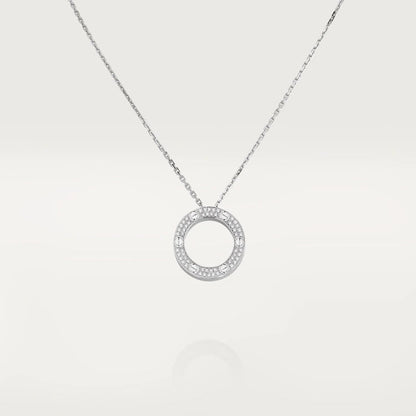 [BloomBling]LOVE NECKLACE ADJUSTABLE SILVER