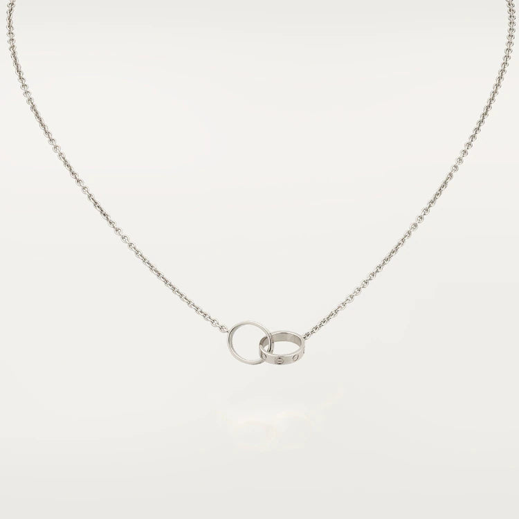 [BloomBling]LOVE NECKLACE PINK GOLD AND SILVER