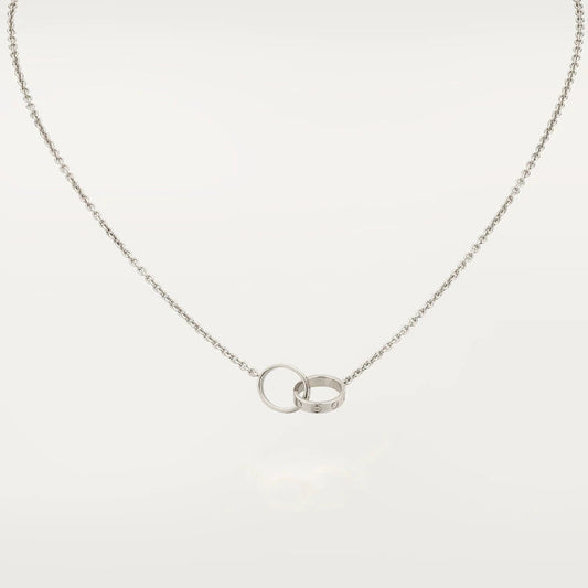 [BloomBling]LOVE NECKLACE PINK GOLD AND SILVER