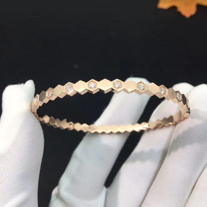 [BloomBling]BEE LOVE PINK GOLD DIAMOND BRACELET