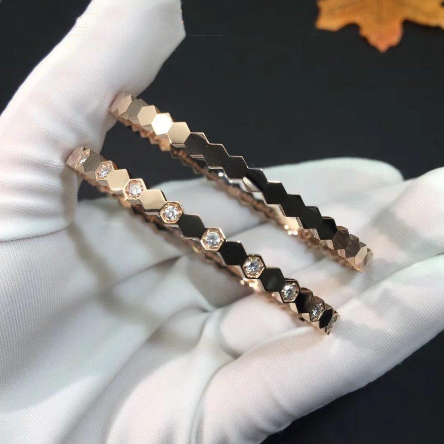 [BloomBling]BEE LOVE PINK GOLD DIAMOND BRACELET