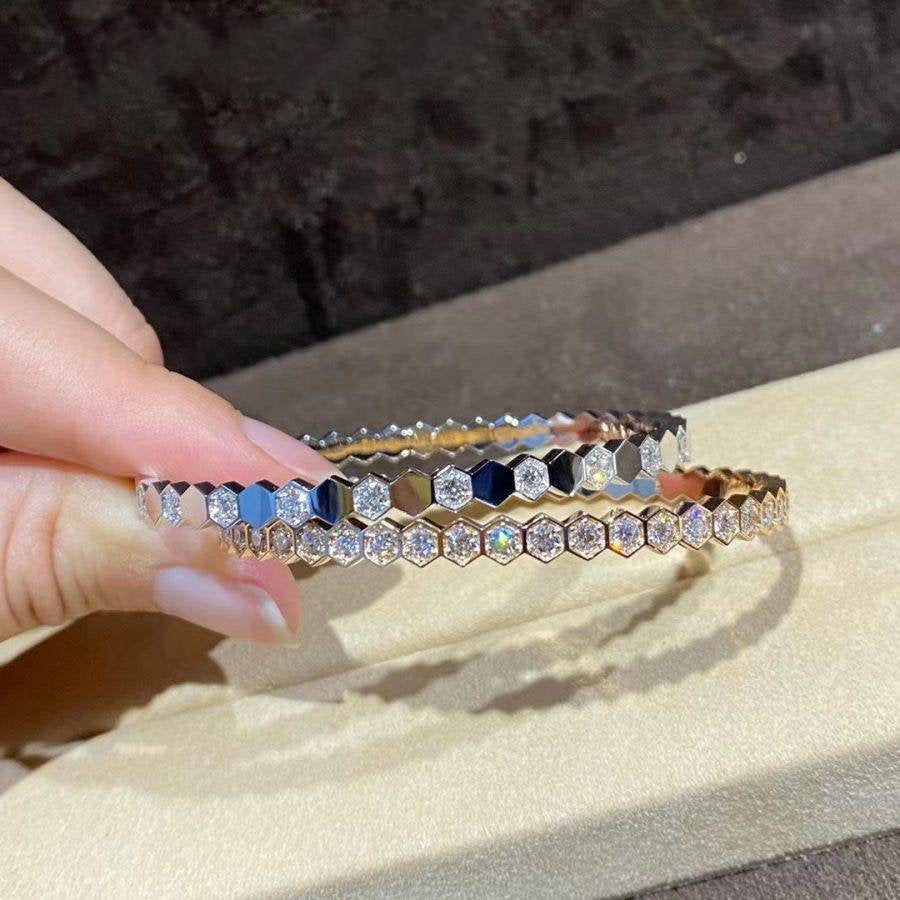 [BloomBling]BEE LOVE GOLD BRACELET FULL DIAMOND