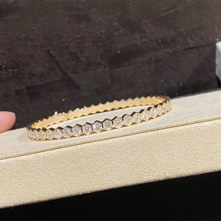 [BloomBling]BEE LOVE GOLD BRACELET FULL DIAMOND