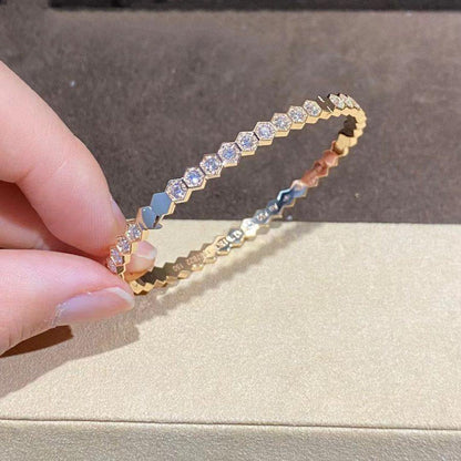 [BloomBling]BEE LOVE GOLD BRACELET FULL DIAMOND