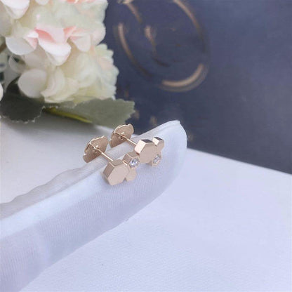 [BloomBling]BEE LOVE PINK GOLD DIAMOND EARRINGS