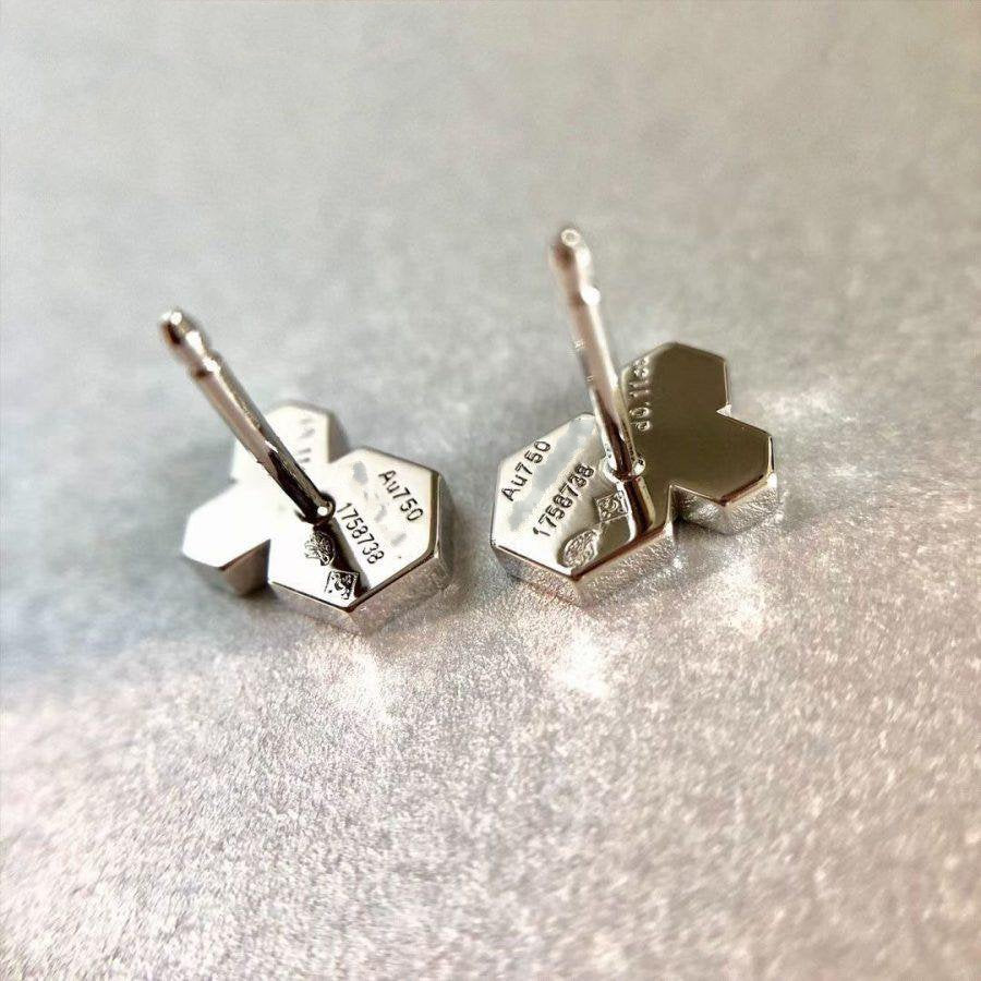 [BloomBling]BEE LOVE SILVER DIAMOND EARRINGS