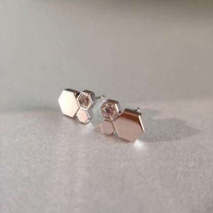 [BloomBling]BEE LOVE SILVER DIAMOND EARRINGS