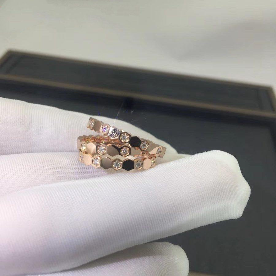 [BloomBling]BEE LOVE RING PINK GOLD DIAMOND