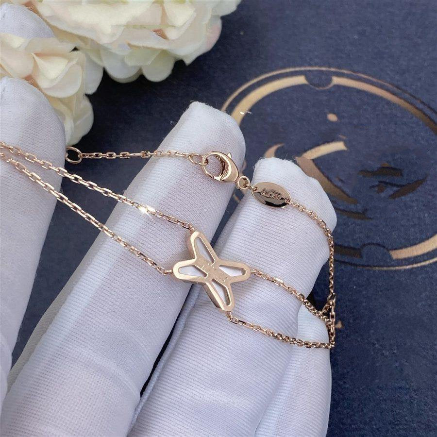 [BloomBling]JEUX BRACELET WHITE MOP PINK GOLD 1 DIAMOND