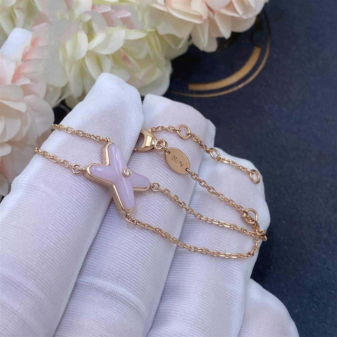 [BloomBling]JEUX BRACELET PINK MOP PINK GOLD 1 DIAMOND