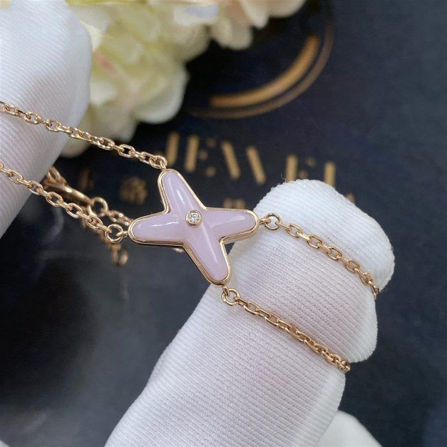 [BloomBling]JEUX BRACELET PINK MOP PINK GOLD 1 DIAMOND