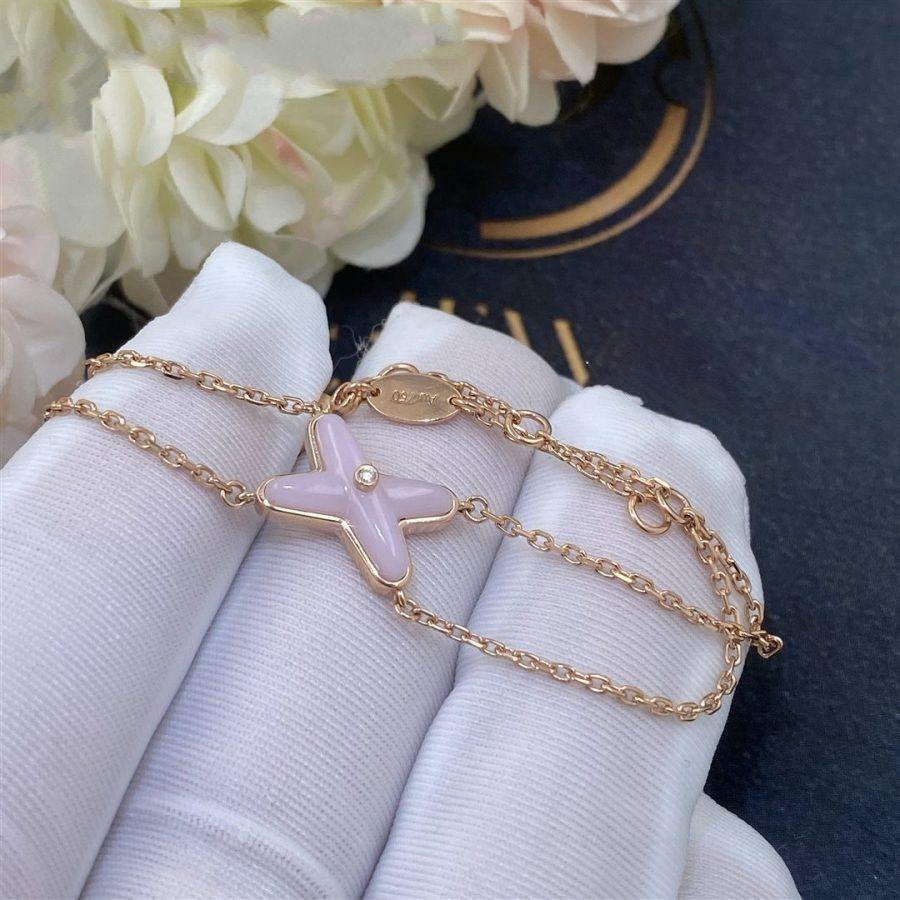 [BloomBling]JEUX BRACELET PINK MOP PINK GOLD 1 DIAMOND