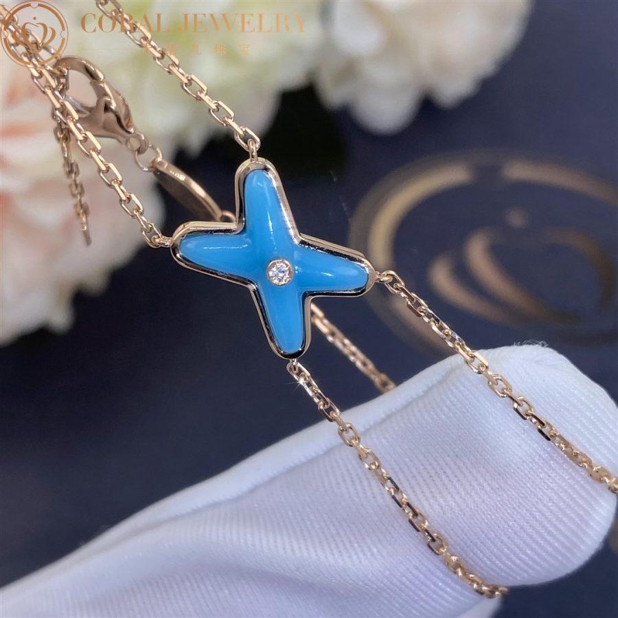 [BloomBling]JEUX BRACELET TURQUOISE PINK GOLD 1 DIAMOND