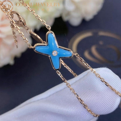 [BloomBling]JEUX BRACELET TURQUOISE PINK GOLD 1 DIAMOND