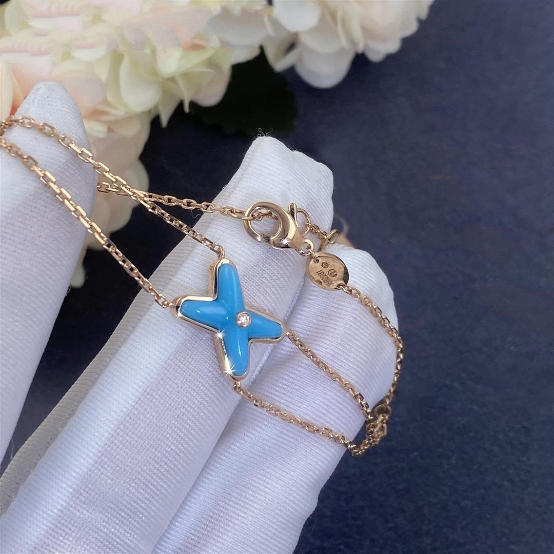 [BloomBling]JEUX BRACELET TURQUOISE PINK GOLD 1 DIAMOND