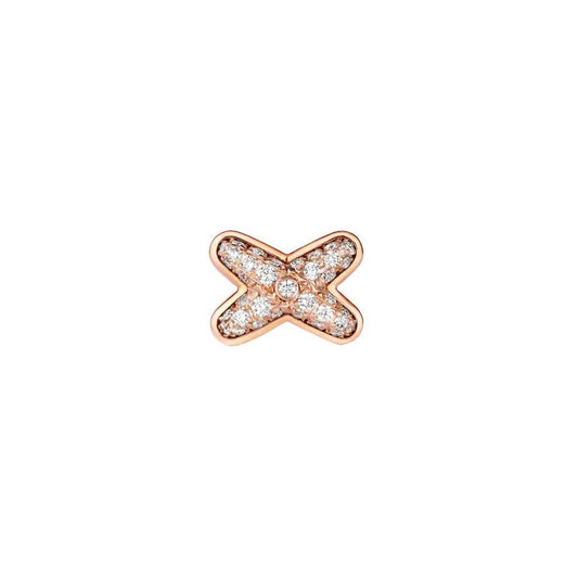 [BloomBling]JEUX DE PINK GOLD DIAMOND EARRINGS