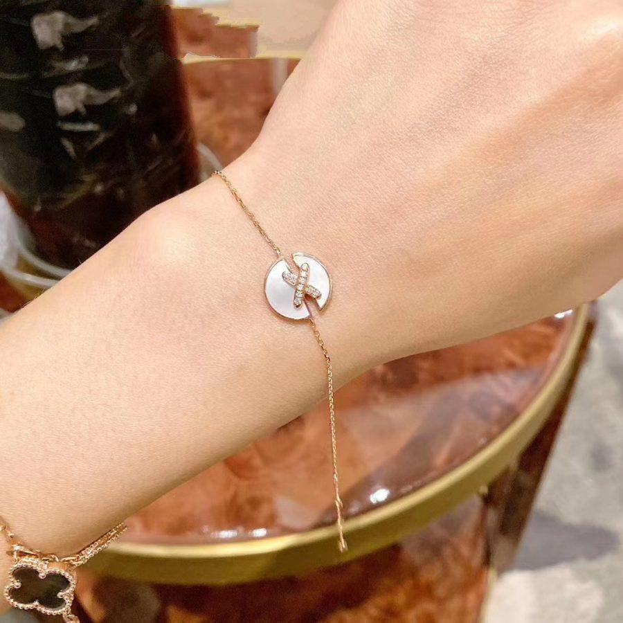 [BloomBling]JEUX DE BRACELET MOP PINK GOLD DIAMONDS