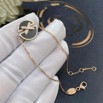 [BloomBling]JEUX DE BRACELET ONYX PINK GOLD DIAMOND