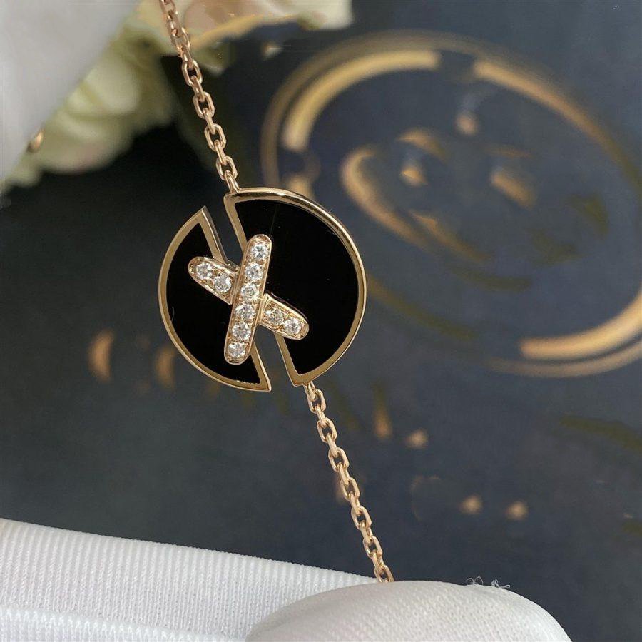 [BloomBling]JEUX DE BRACELET ONYX PINK GOLD DIAMOND