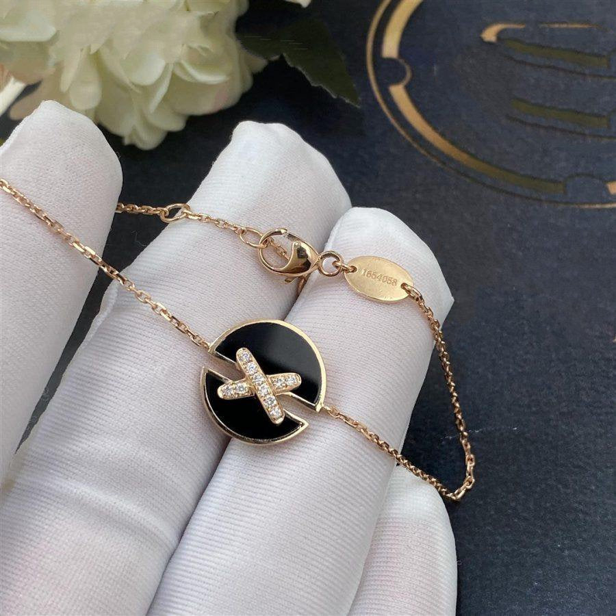 [BloomBling]JEUX DE BRACELET ONYX PINK GOLD DIAMOND