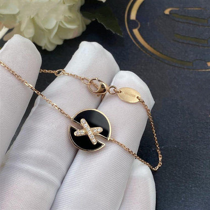 [BloomBling]JEUX DE BRACELET ONYX PINK GOLD DIAMOND
