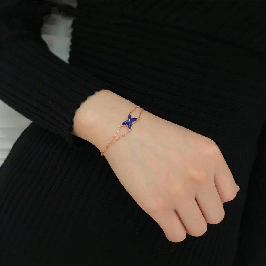 [BloomBling]Hollow Design Four-Leaf Clover Flower Shape Ring