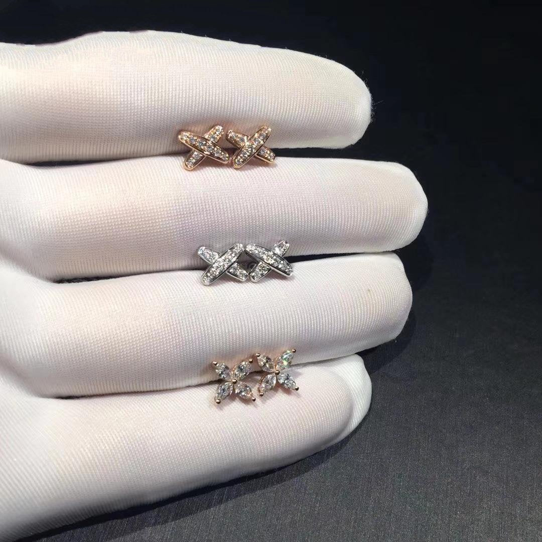 [BloomBling]JEUX DE DIAMOND EARRINGS