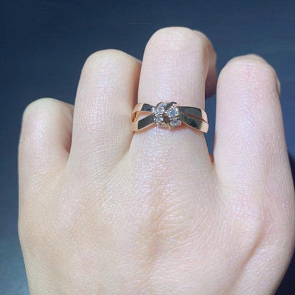 [BloomBling]LIENS RING PINK GOLD DIAMOND