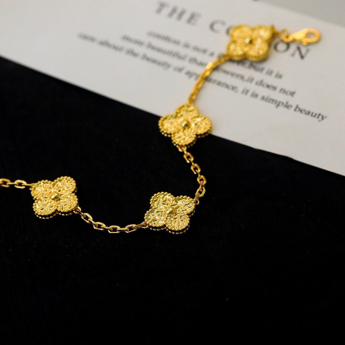 [BloomBling]CLOVER 5 MOTIFS BRONZING BRACELET
