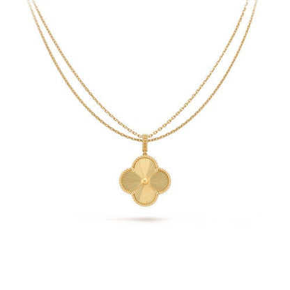 [BloomBling]CLOVER 25MM PEDANT NECKLACE GOLD
