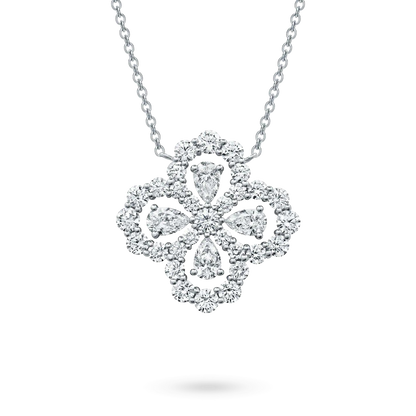 [BloomBling]LOOP NECKLACE FULL MOTIF DIAMOND 16MM MULTIPLE COLORS